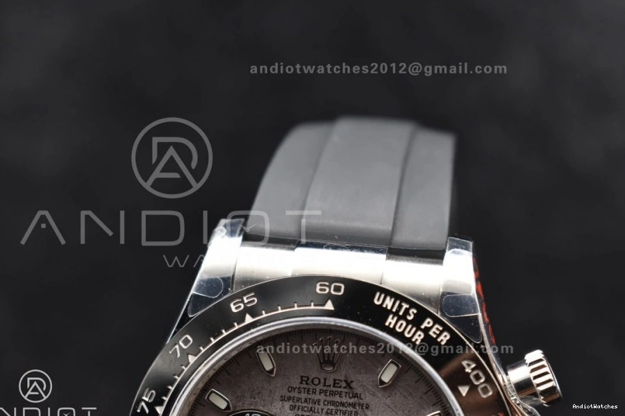 Rubber Gray QF 788 Dial Daytona Unisex Oysterflex Strap Best on 1:1 Edition SA 116519 0908